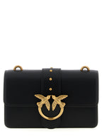 Pinko Love One Mini Leather Crossbody Bag Black