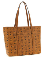 MCM Medium Toni Top-Zip Shopper in Visetos Cognac