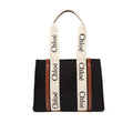 Chloé Woody Medium Wool Tote Bag Black