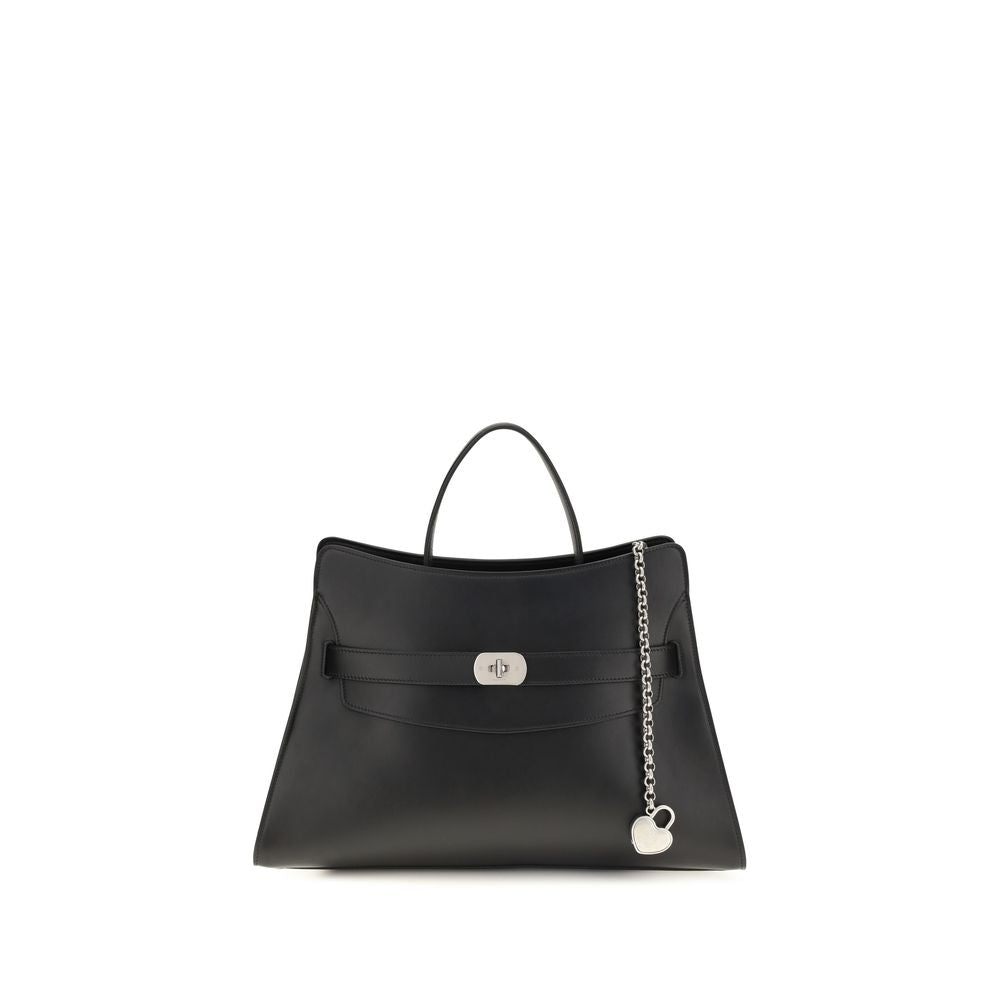 Alexander McQueen Locke Leather Bag Black