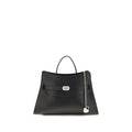 Alexander McQueen Locke Leather Bag Black