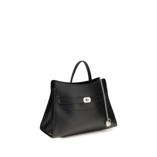 Alexander McQueen Locke Leather Bag Black