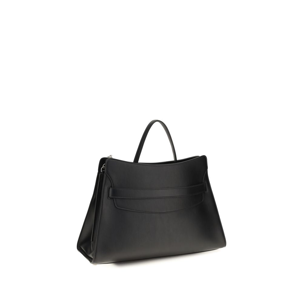 Alexander McQueen Locke Leather Bag Black