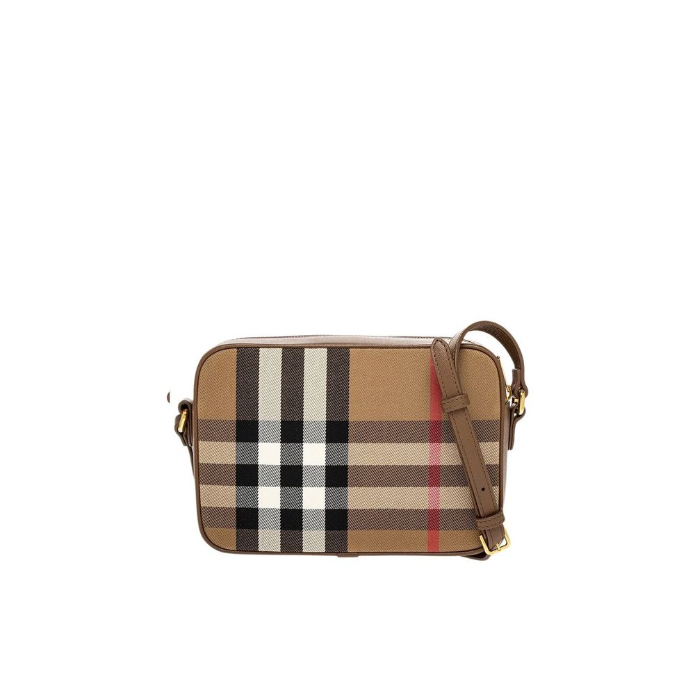 Burberry Check Camera Bag Earth