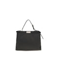 Fendi My Peekaboo Large Leather Handbag – Black