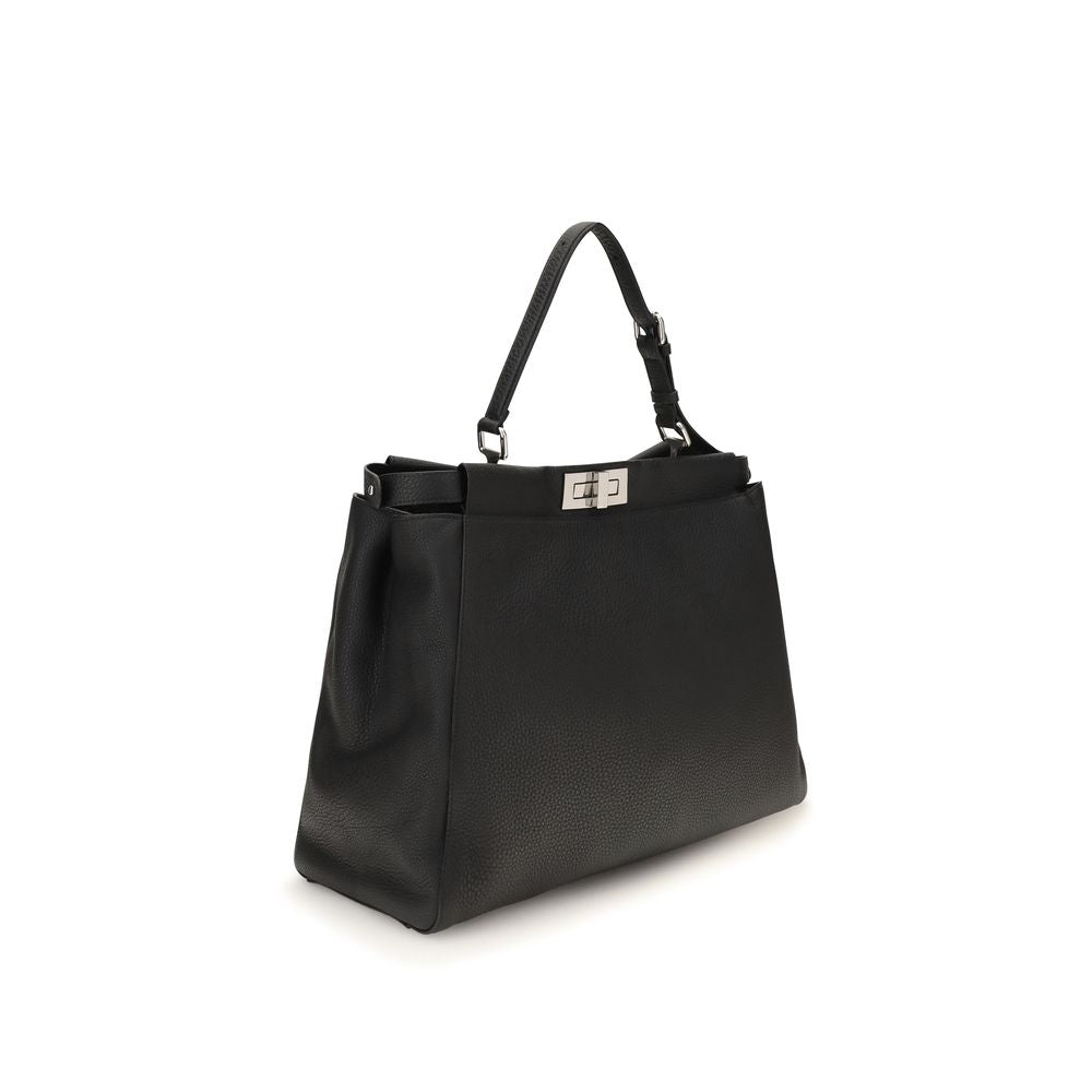 Fendi My Peekaboo Large Leather Handbag – Black