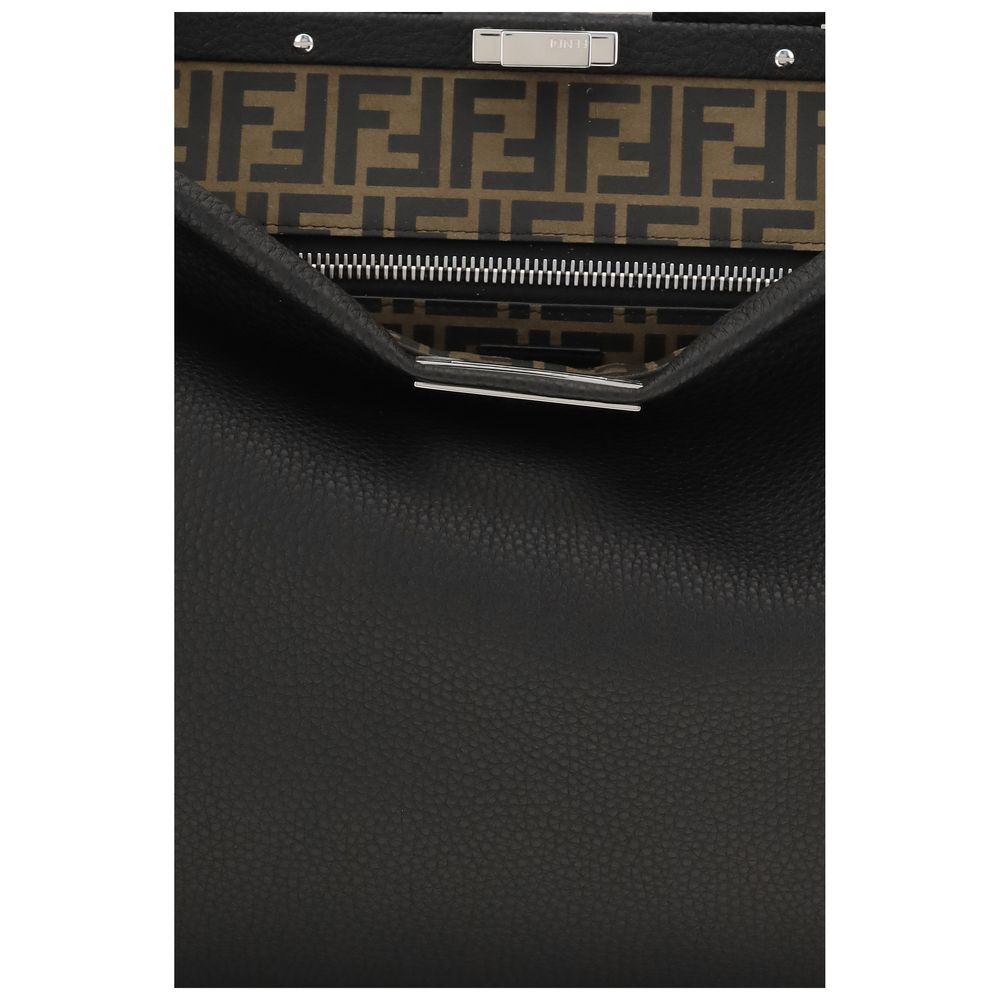 Fendi My Peekaboo Large Leather Handbag – Black