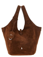 Polo Ralph Lauren Polo Play Suede Tote Café Brown