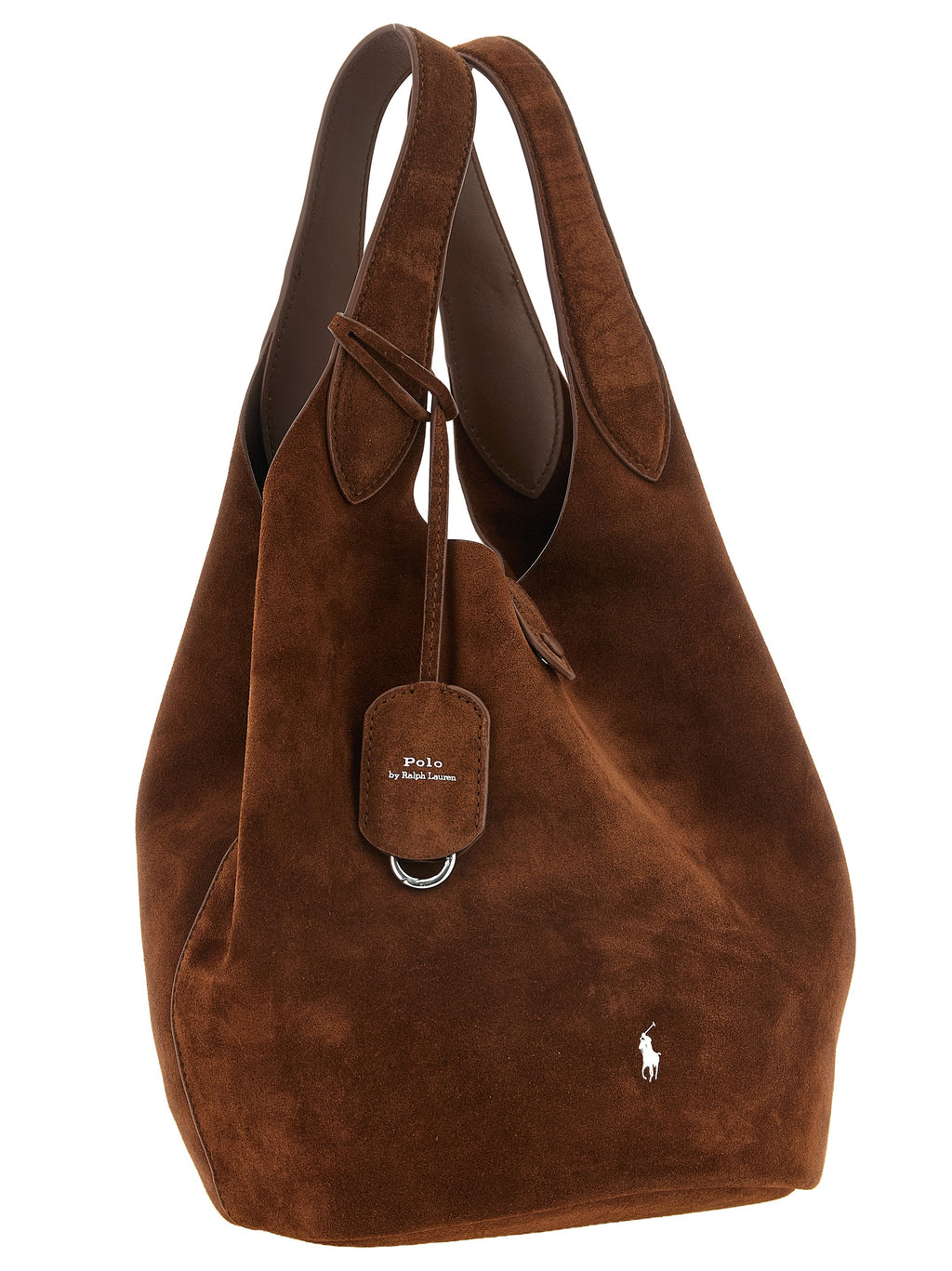 Polo Ralph Lauren Polo Play Suede Tote Café Brown