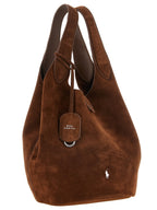 Polo Ralph Lauren Polo Play Suede Tote Café Brown