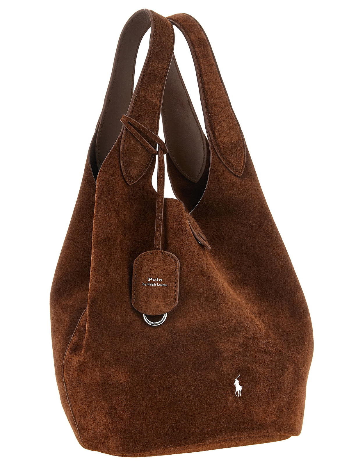 Polo Ralph Lauren Polo Play Suede Tote Café Brown