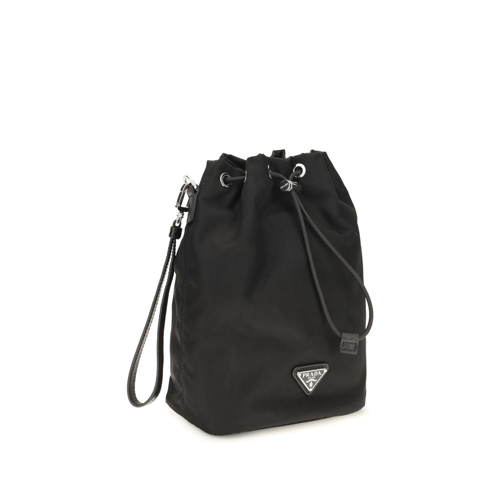 Prada Speedrock Re-Nylon Pouch Black