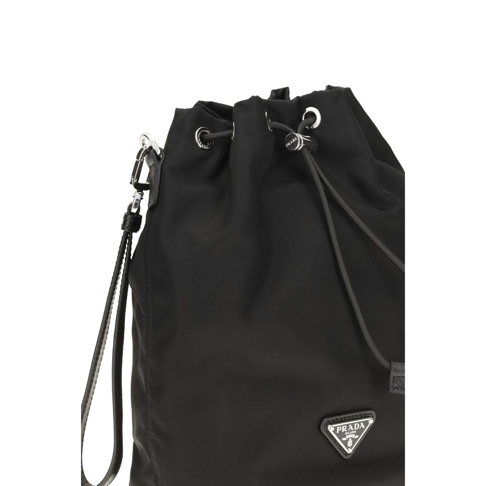 Prada Speedrock Re-Nylon Pouch Black