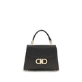 Ferragamo Double Gancini Top Handle Bag XS Black