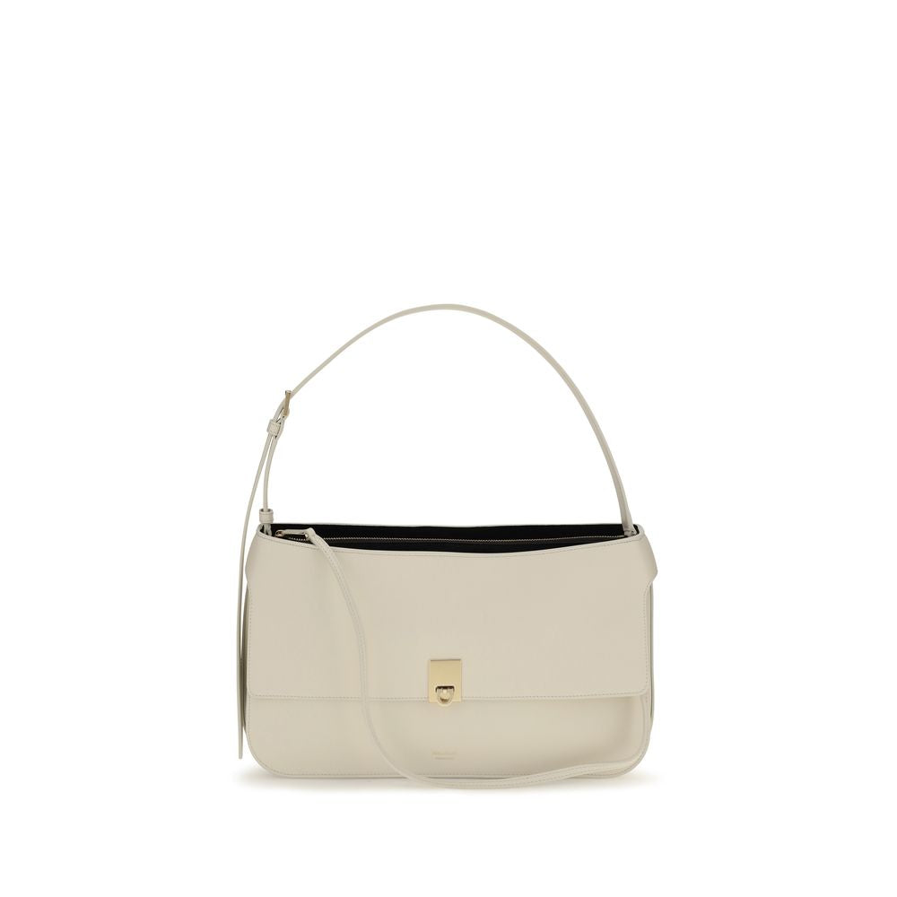 Ferragamo Cara Small Shoulder Bag Beige