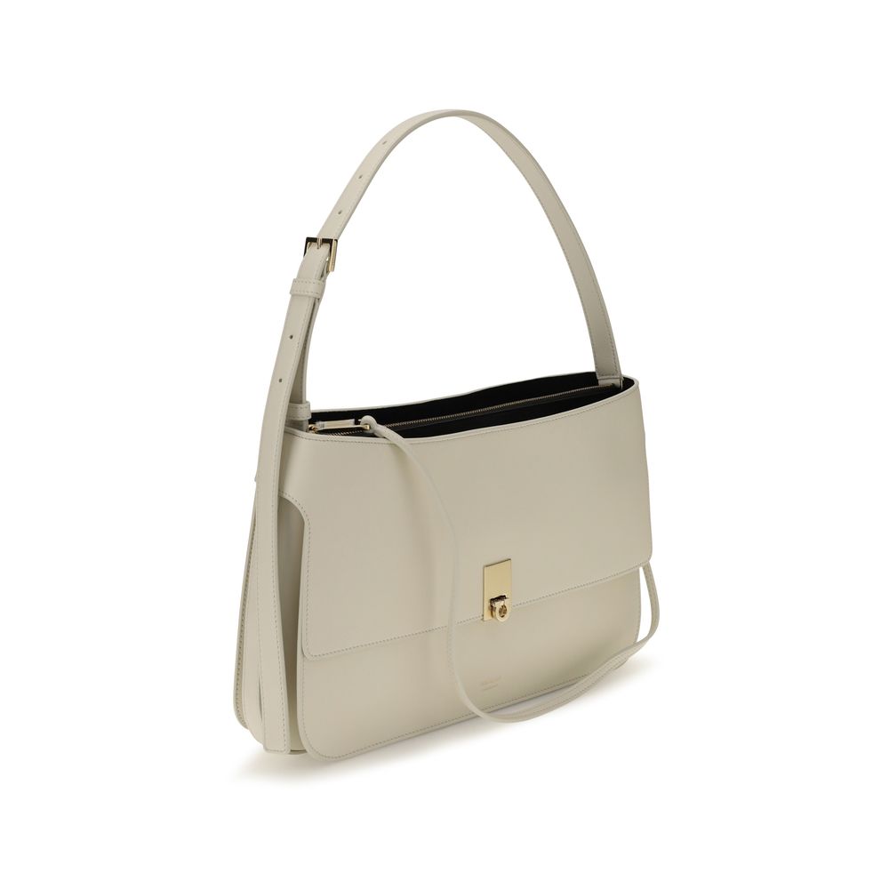 Ferragamo Cara Small Shoulder Bag Beige