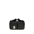 Ferragamo Utility Shoulder Bag with Hug Buckle Black