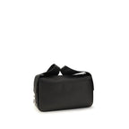 Ferragamo Utility Shoulder Bag with Hug Buckle Black