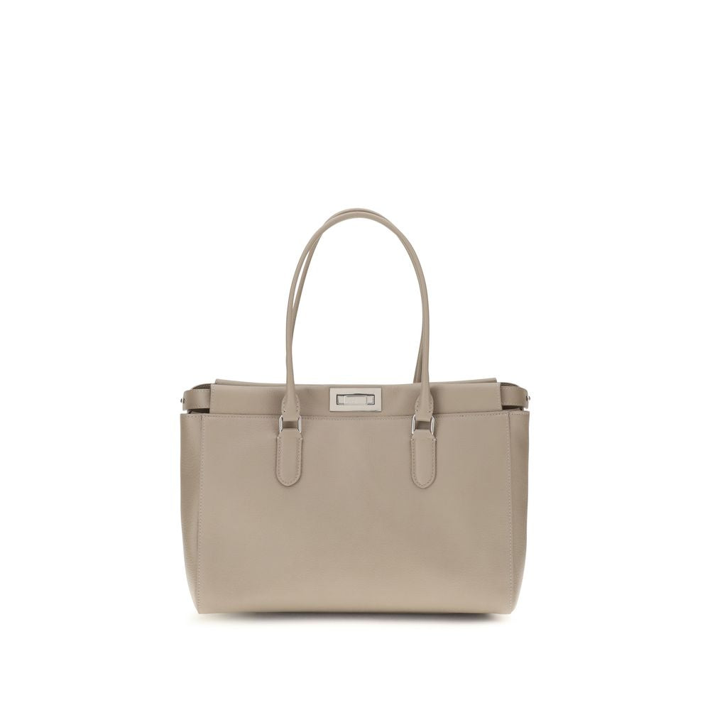 Fendi Peekaboo Tote Small Dove Grey