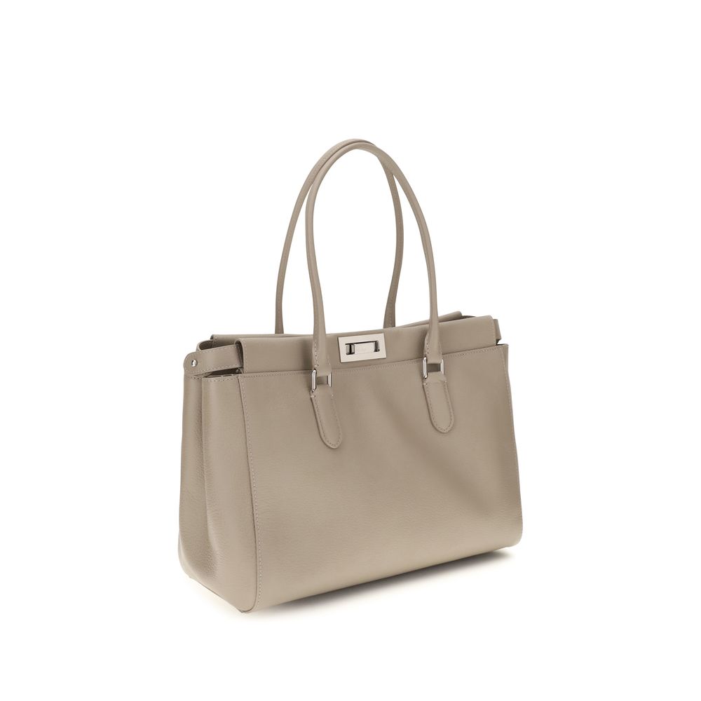 Fendi Peekaboo Tote Small Dove Grey