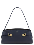 Ferragamo Hug East-West Shoulder Bag Dark Navy Blue