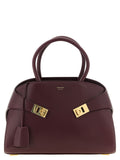 Ferragamo Hug Handbag M Plum