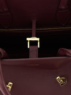 Ferragamo Hug Handbag M Plum