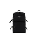 Prada Re-Nylon and Saffiano Leather Backpack Black