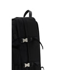 Prada Re-Nylon and Saffiano Leather Backpack Black