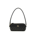 Miu Miu Matelassé Nappa Leather Pouch Black