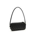 Miu Miu Matelassé Nappa Leather Pouch Black