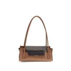 Marni Trunkette Shoulder Bag Raw Sienna & Redwood