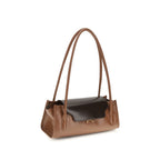 Marni Trunkette Shoulder Bag Raw Sienna & Redwood