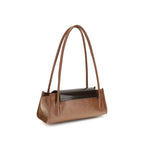 Marni Trunkette Shoulder Bag Raw Sienna & Redwood
