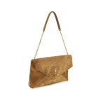 Saint Laurent Cassandre Pouch on Chain Caramel Cognac
