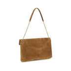 Saint Laurent Cassandre Pouch on Chain Caramel Cognac