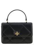 Tory Burch Mini Kira Diamond Quilt Top-Handle Crossbody Black