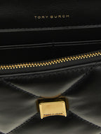 Tory Burch Mini Kira Diamond Quilt Top-Handle Crossbody Black