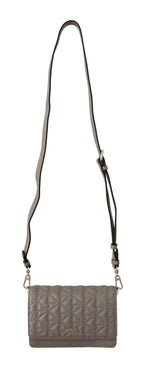 Karl Lagerfeld K/Kurl Quilted Crossbody Bag in Light Grey