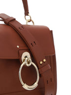 Chloé Tess Small Handbag Sepia Brown Calfskin