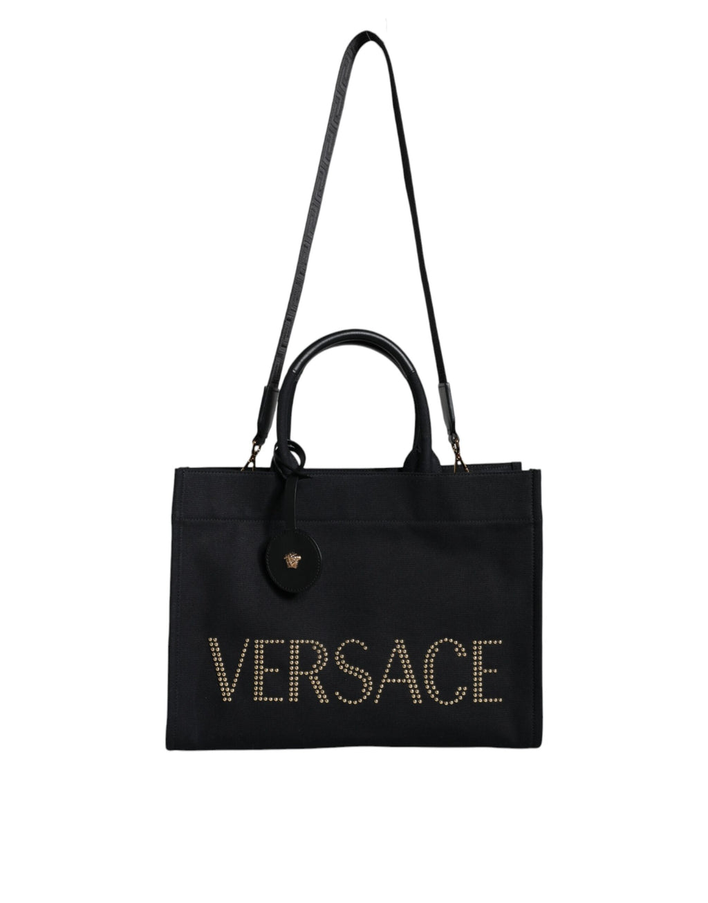 Versace Logo Tote Bag Black