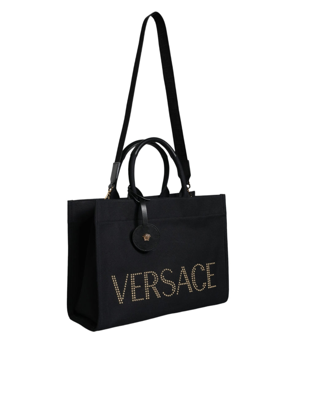Versace Logo Tote Bag Black