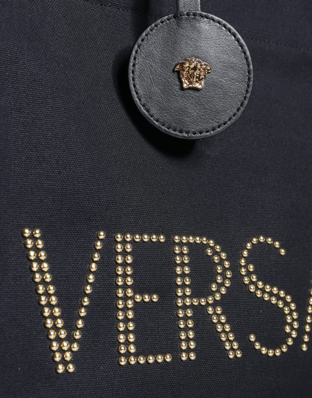 Versace Logo Tote Bag Black