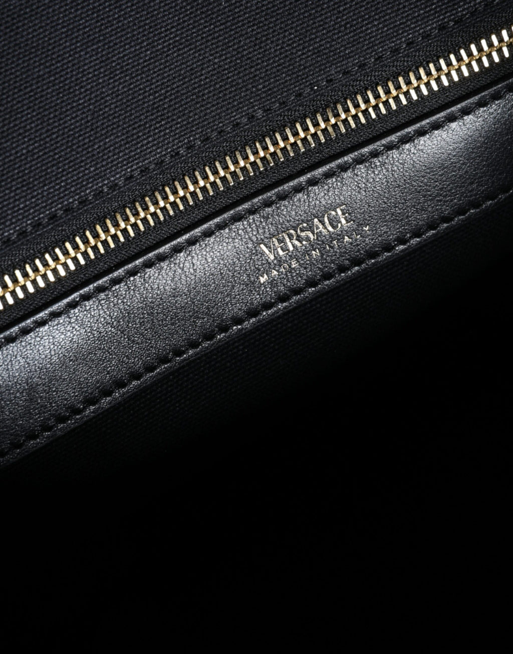 Versace Logo Tote Bag Black