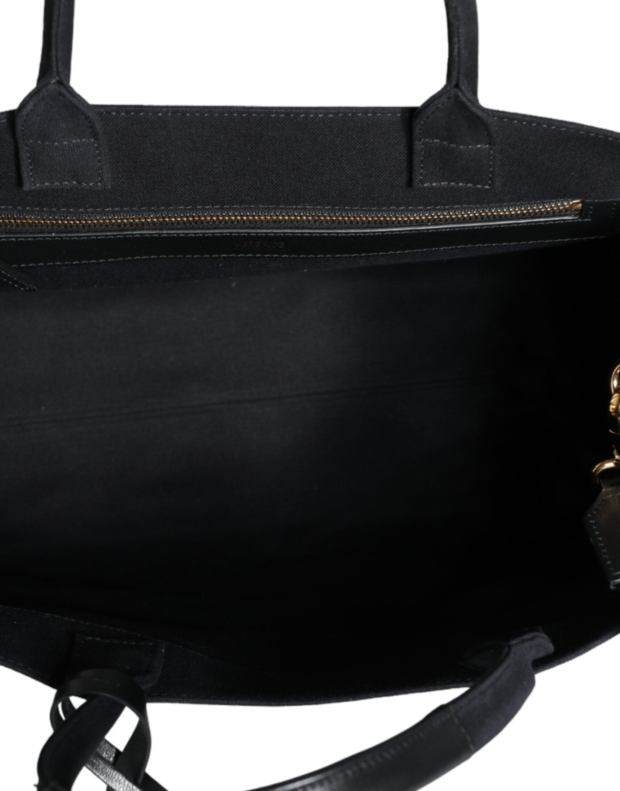 Versace Logo Tote Bag Black