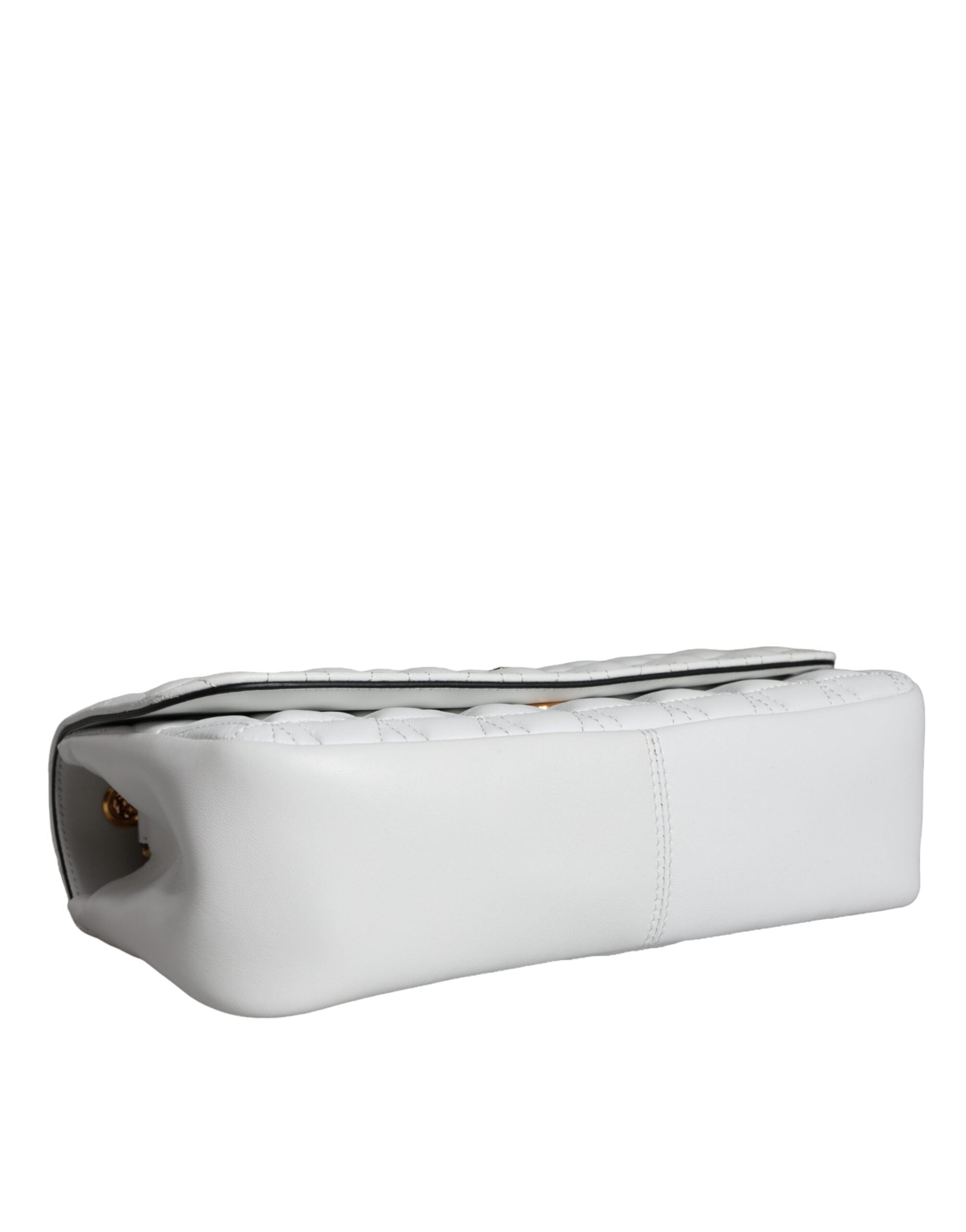 Versace Virtus Quilted Crossbody Bag White