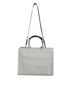 Versace Logo Tote Bag White Black