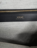 Versace Logo Tote Bag White Black