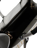 Versace Logo Tote Bag White Black