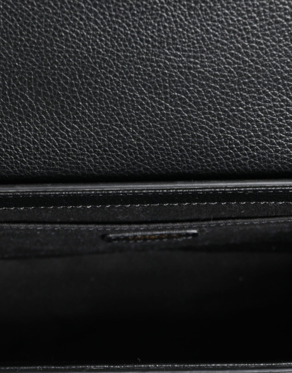 Versace Virtus Leather Shoulder Bag Black